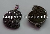 CGP1560 30*36mm - 35*45mm ammonite pendants wholesale