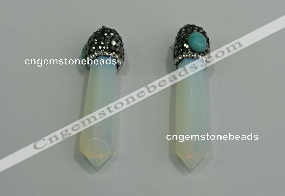 CGP185 10*55mm sticks opal pendants wholesale