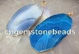 CGP2016 30*50mm - 50*80mm freeform agate slab pendants wholesale