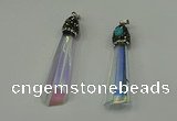 CGP250 15*65mm sticks crystal glass pendants wholesale