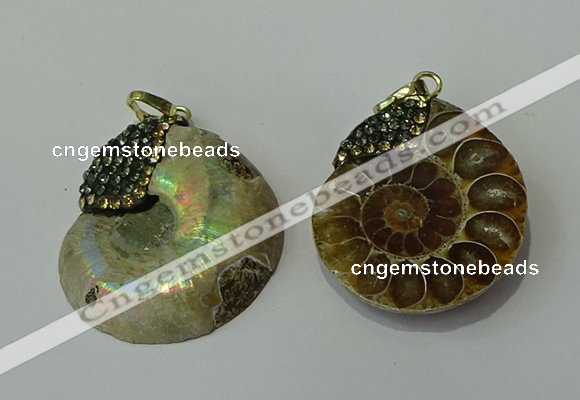 CGP271 25*30mm - 30*35mm ammonite pendants wholesale