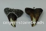 CGP273 45*50mm shark teeth resin pendants wholesale