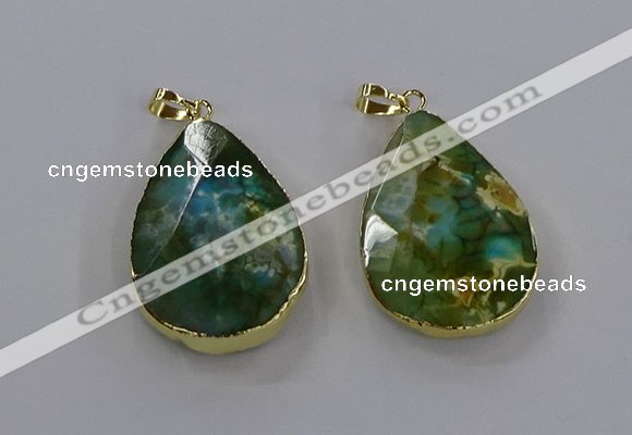 CGP3015 25*45mm freeform agate gemstone pendants wholesale