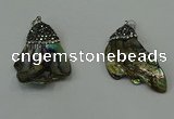 CGP304 20*40mm - 25*35mm freeform abalone shell pendants wholesale