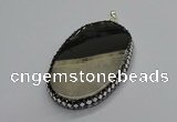 CGP3040 45*65mm - 45*70mm oval druzy agate pendants