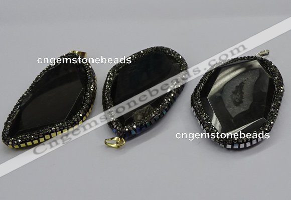 CGP3063 40*65mm - 45*70mm freeform agate gemstone pendants