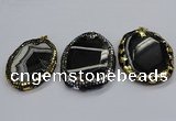 CGP3073 50*65mm - 55*70mm freeform agate gemstone pendants