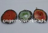 CGP3086 40*50mm - 50*65mm freeform druzy agate pendants