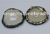 CGP3092 65*75mm - 75*85mm freeform druzy agate pendants