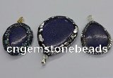 CGP3146 30*45mm - 45*55mm freeform lapis lazuli pendants