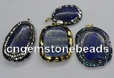 CGP3148 30*45mm - 45*65mm freeform lapis lazuli pendants