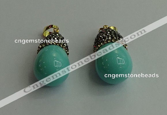 CGP324 15*25mm - 15*30mm teardrop pearl shell pendants wholesale