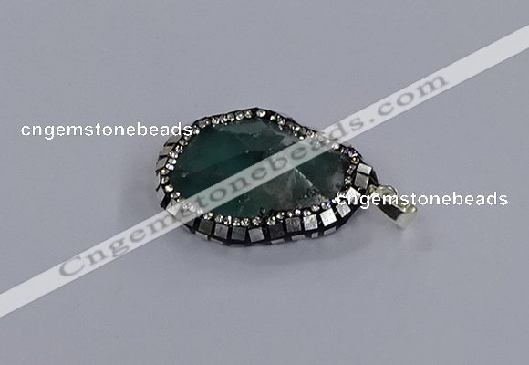 CGP3290 25*30mm - 30*35mm faceted freeform fluorite pendants