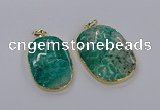 CGP3337 35*45mm - 35*50mm oval fossil coral pendants