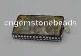 CGP3420 35*60mm - 40*50mm rectangle fossil coral pendants