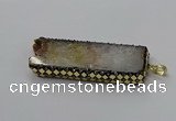 CGP3431 30*45mm - 28*60mm freeform druzy citrine pendants