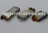 CGP3433 30*45mm - 28*60mm freeform druzy citrine pendants