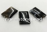 CGP3525 30*45mm rectangle sakura agate slab pendants