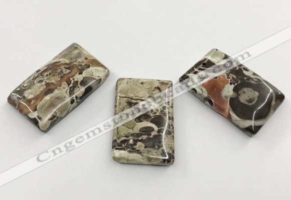 CGP3538 28*42mm - 32*48mm rectangle ocean agate slab pendants