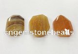 CGP3590 32*42mm faceted octagonal agate pendants wholesale