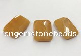 CGP3606 32*45mm faceted rectangle candy jade pendants wholesale