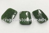 CGP3607 32*45mm faceted rectangle candy jade pendants wholesale