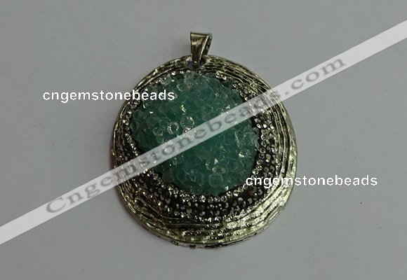 CGP361 35*55mm freeform crystal glass pendants wholesale