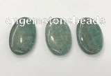 CGP3614 35*60mm oval amazonite gemstone pendants wholesale