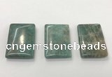 CGP3615 30*45mm rectangle amazonite gemstone pendants wholesale