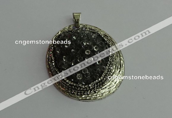 CGP362 35*55mm freeform crystal glass pendants wholesale