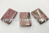 CGP3623 30*45mm - 32*48mm rectangle rhodochrosite gemstone pendants