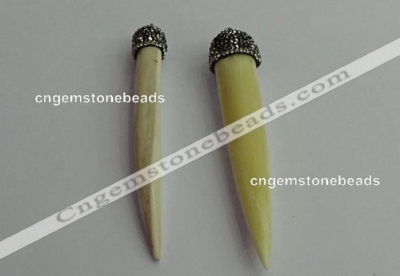 CGP390 12*75mm - 15*80mm horn bone pendants wholesale