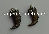 CGP394 15*35mm horn bone pendants wholesale