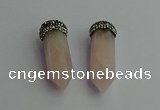 CGP411 12*45mm - 15*50mm sticks rose quartz pendants wholesale