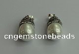 CGP455 15*25mm - 15*30mm teardrop pearl shell pendants wholesale