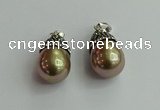 CGP461 15*25mm - 15*30mm teardrop pearl shell pendants wholesale