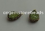 CGP479 15*20mm teardrop crystal glass pendants wholesale