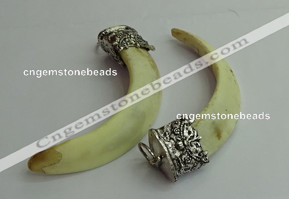 CGP542 18*75mm - 20*85mm pig tooth pendants wholesale