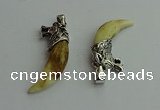 CGP550 10*45mm - 12*50mm horn dog tooth pendants wholesale