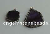 CGP560 25*35mm - 35*45mm freeform amethyst pendants wholesale