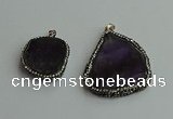 CGP560 25*35mm - 35*45mm freeform amethyst pendants wholesale