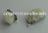 CGP562 25*30mm - 35*50mm freeform druzy agate pendants wholesale