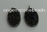 CGP608 35*50mm - 35*55mm oval gemstone pendants wholesale