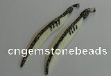 CGP655 18*95mm feather bone pendants wholesale