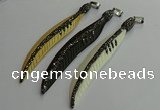 CGP658 18*95mm feather bone pendants wholesale