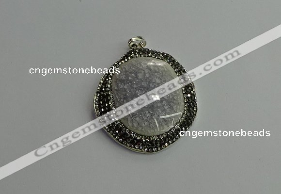 CGP661 40*45mm - 45*50mm freeform ceramic pendants wholesale