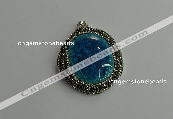 CGP663 40*45mm - 45*50mm freeform ceramic pendants wholesale