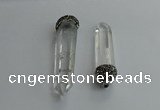 CGP713 16*55mm - 18*75mm sticks white crystal pendants