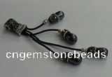 CGP720 10*16mm teardrop hematite tassel pendants wholesale