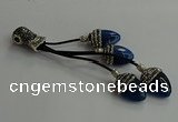 CGP740 18*25mm agate gemstone tassel pendants wholesale